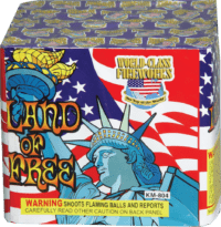 land of the free - 20 Shots - 200 Gram Aerials - Fireworks