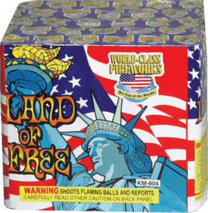 land of the free - 20 Shots - 200 Gram Aerials - Fireworks