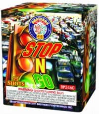 Stop N Go - 25 Shots - 200 Gram Aerials - Fireworks
