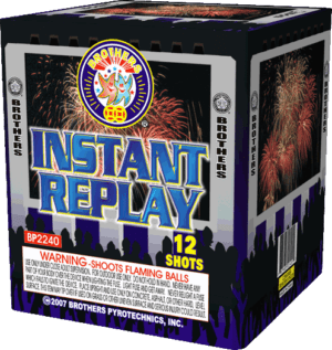 Instant Replay - 12 Shots - 200 Gram Aerials - Fireworks