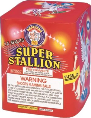 Super Stallion - Horse - 16 Shots - 200 Gram Aerials - Fireworks